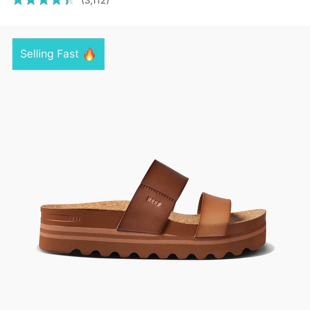 Women’s Reef Cushion Vista Hi Brown Platform Sandals